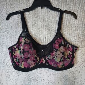 Modern Movement Floral Lace Bra Sz 38C